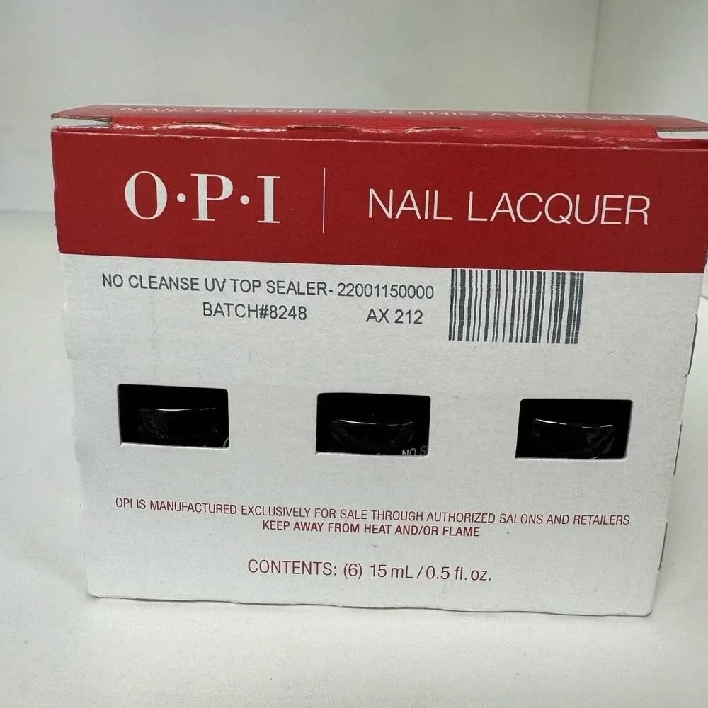 OPI AXXIUM Gel System - No-Cleanse UV Top Sealer AX 212 - 0.5oz/15mL - Set‎ of 6